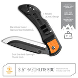 Outdoor Edge - 3.5" RAZORLITE - REPLACEABLE BLADE CARRY KNIFE - GREY