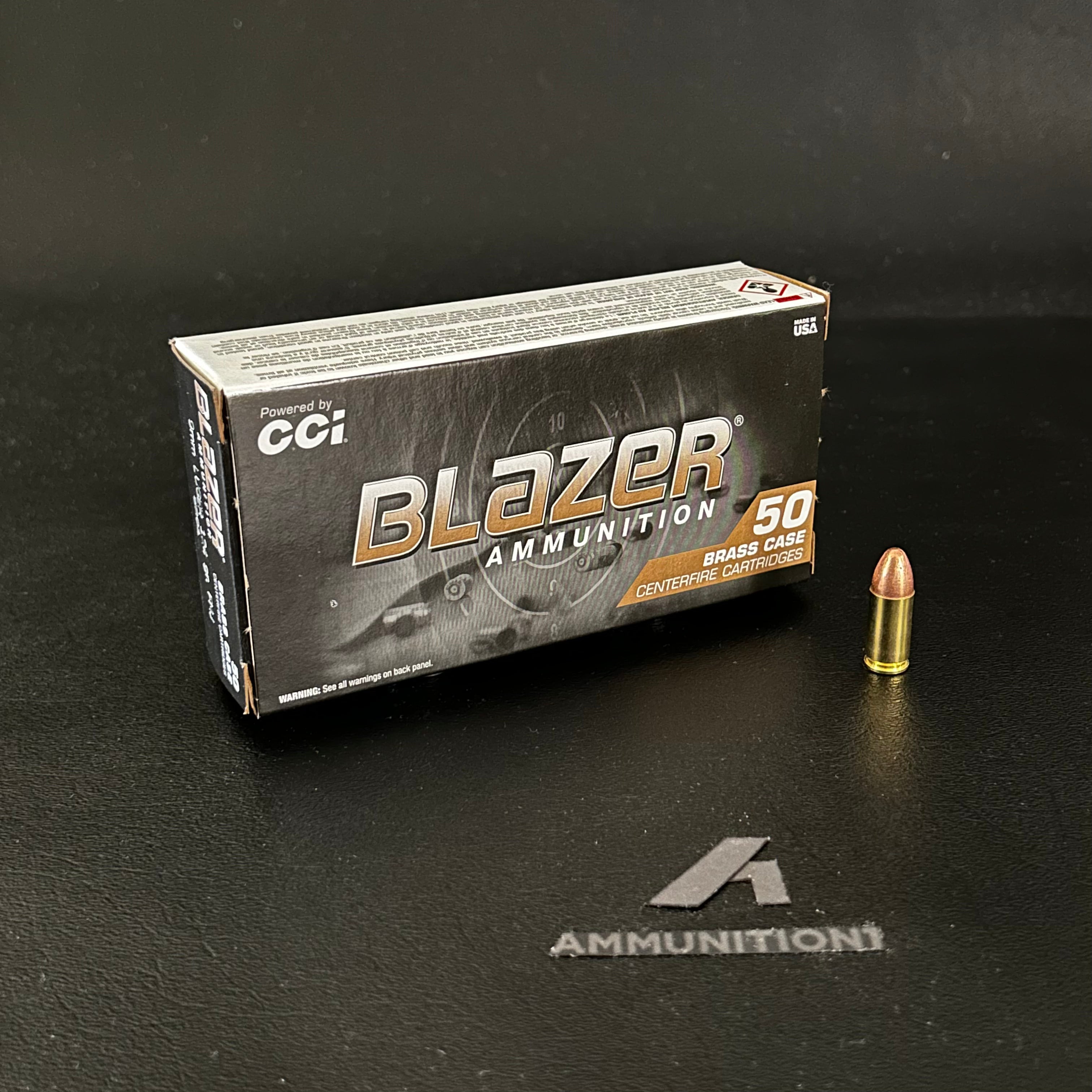 CCI Blazer Brass - 9mm - 124 Gr FMJ-RN - 1000 Rnd/Case