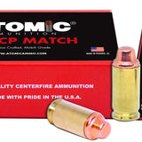 Atomic Ammunition Match - 45 ACP - 185 Gr Semi Wadcutter - 50 Rnd/Bx