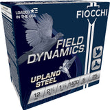 Fiocchi Field Dynamics Upland Steel - 12 Ga - 2.75" 1 1/8oz 6Shot - 25 Rnd/Bx