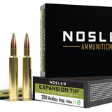 Nosler - 280 Ackley Improved - 140 Gr E Tip Lead Free - 20 Rnd/Bx