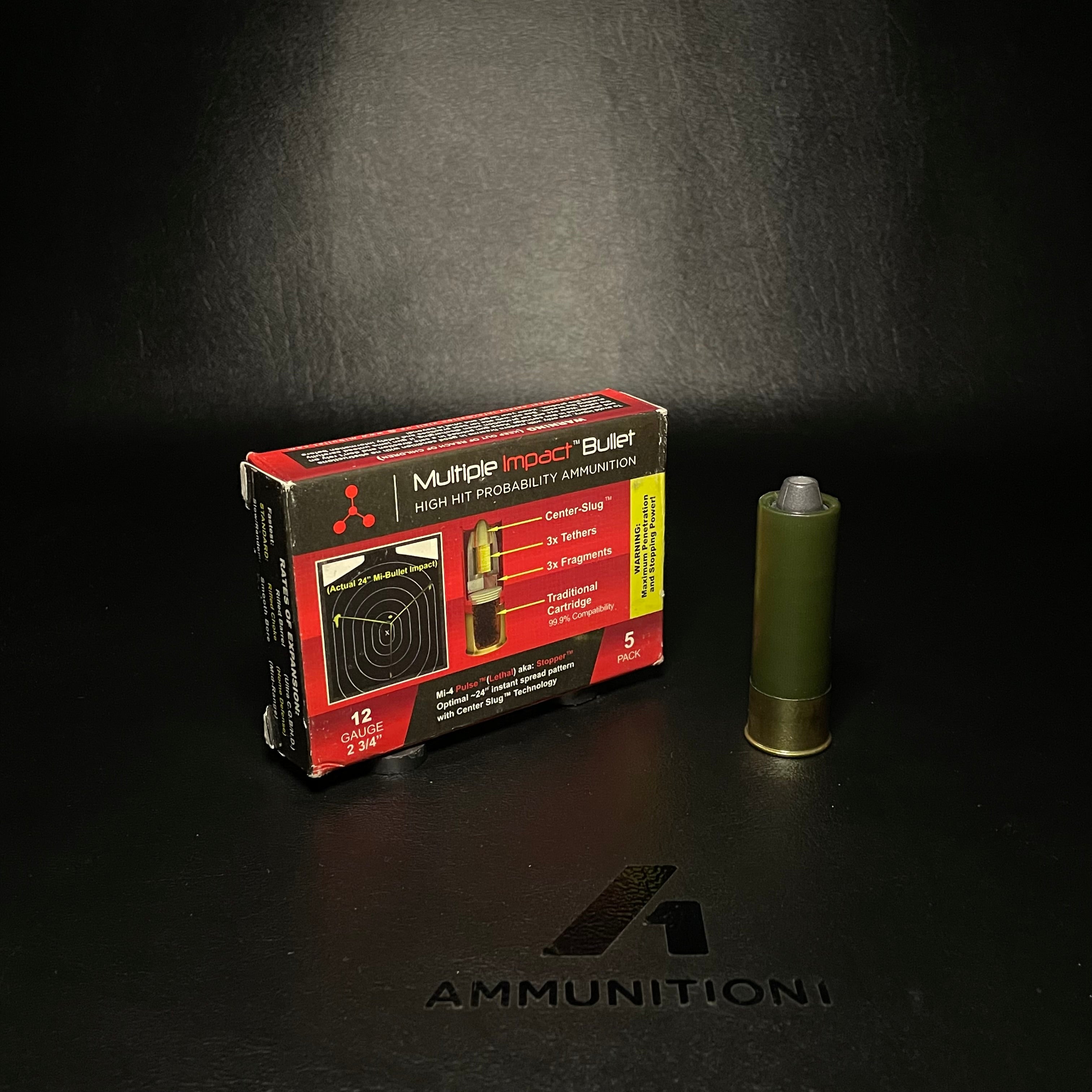 Multipule Rounds Same Impact Advanced Ballistics Concepts - 12 Ga - Multiple Impact Slug - 5 Rnd/Bx ...