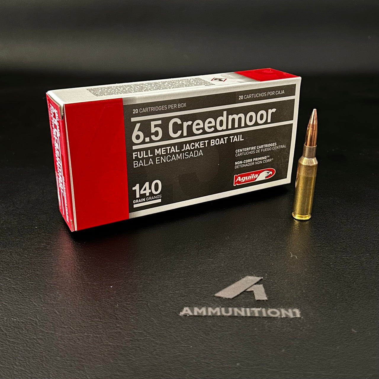 Aguila Ammunition - 6.5 Creedmoor - 140 Gr FMJBT - 20 Rnd/Bx