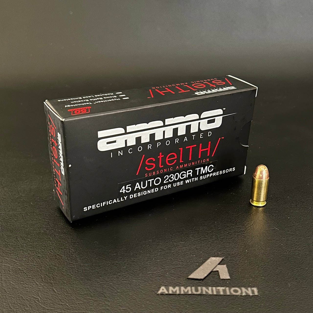 Ammo Inc. Stealth - 45 ACP - 230 Gr TMC - 50 Rnd/Bx