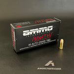 Ammo Inc. Stealth - 45 ACP - 230 Gr TMC - 50 Rnd/Bx