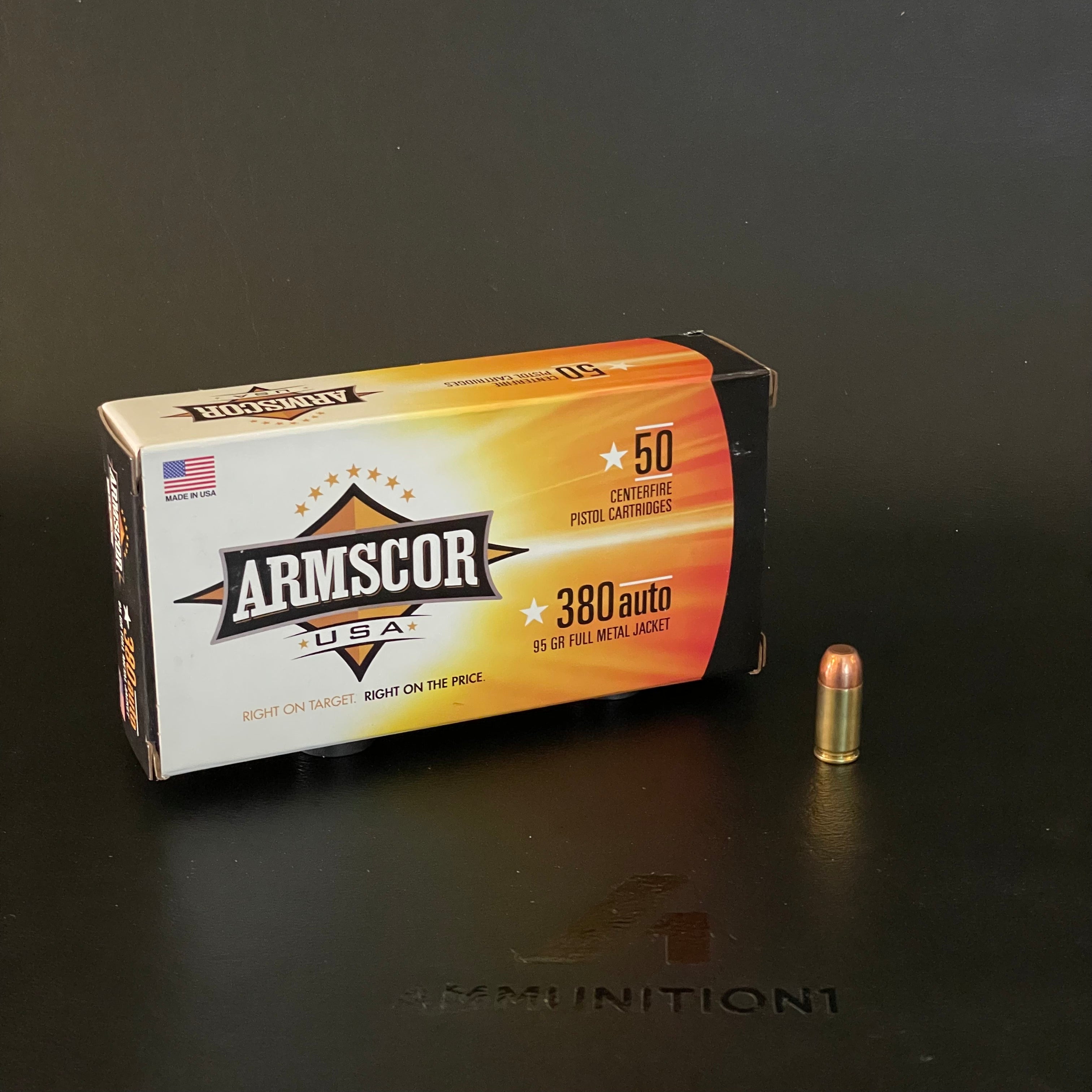 Armscor USA - .380 ACP - 95 Gr Full Metal Jacket - 50 Rnd/Bx