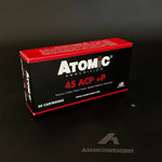 Atomic Ammunition - 45 ACP +P - 185 Gr BJHP - 50 Rnd/Bx
