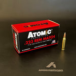 Atomic Ammunition Match - .223 Rem - 77 Gr JBTHP - 50 Rnd/Bx