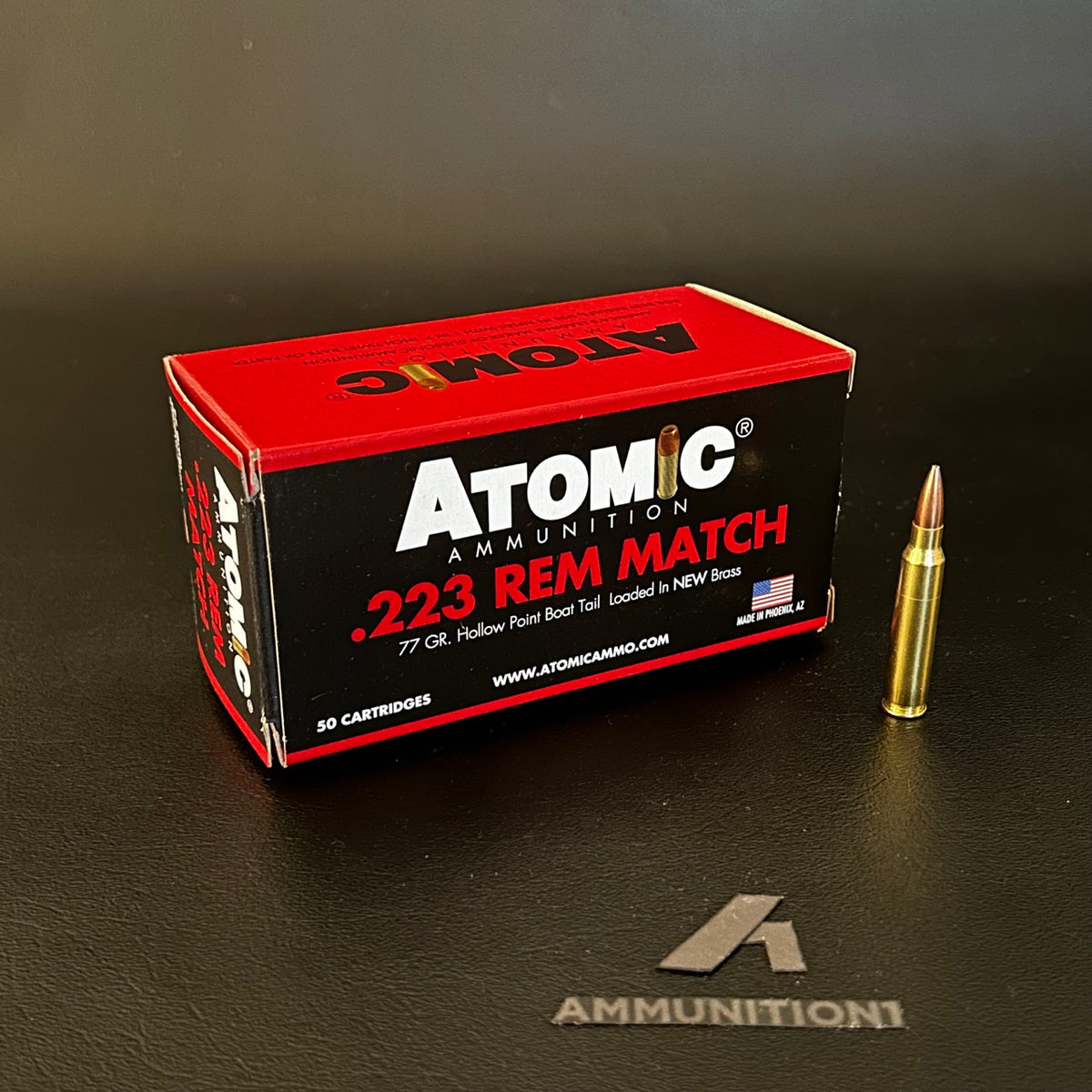 Atomic Ammunition Match - .223 Rem - 77 Gr JBTHP - 50 Rnd/Bx – Ammunition1