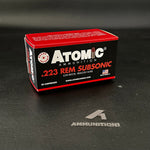 Atomic Ammunition Subsonic - .223 Rem - 77 Gr BTHP - 50 Rnd/Bx