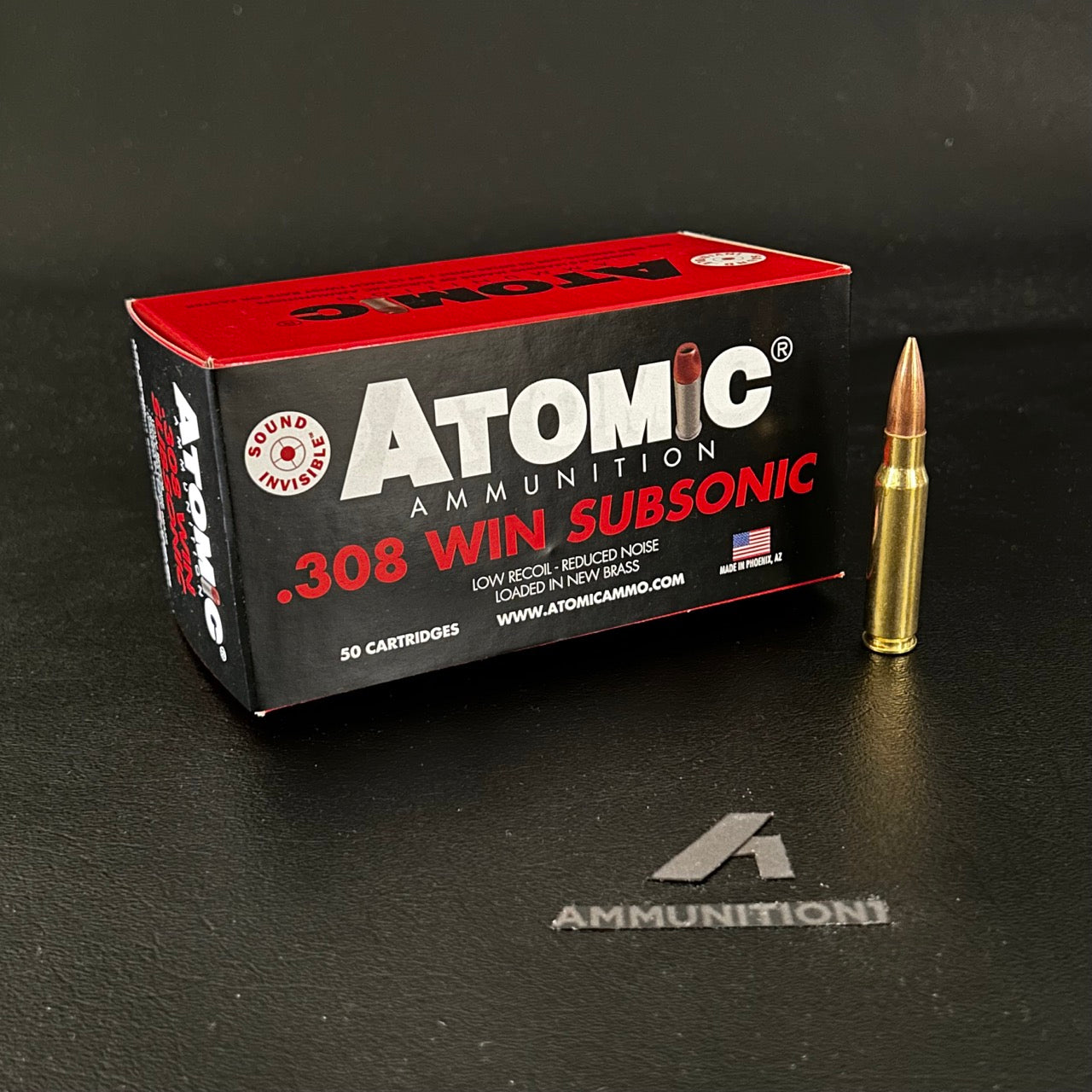 Atomic Ammunition Subsonic - .308 Win - 175 Gr BTHP - 50 Rnd/Bx