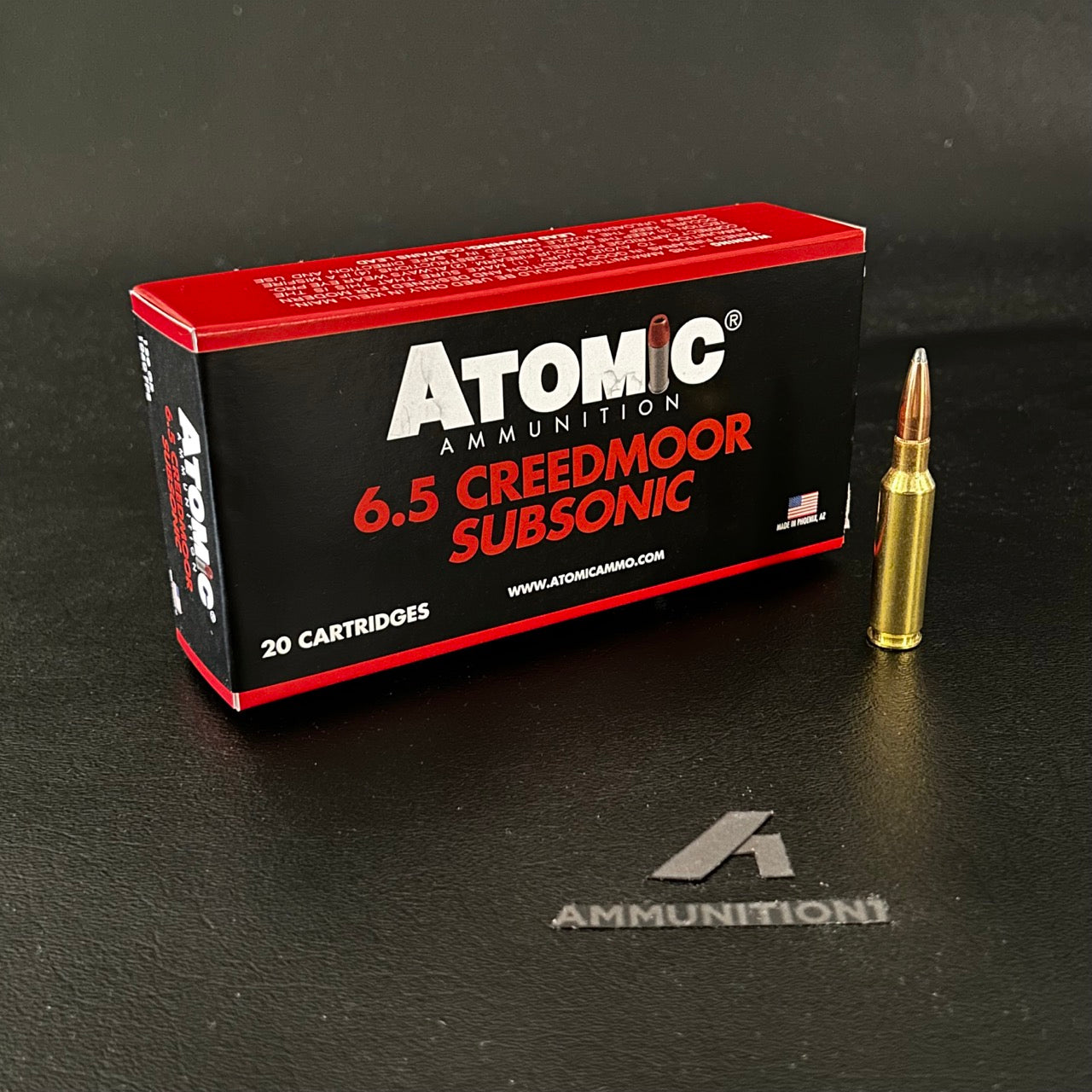 Atomic Ammunition Subsonic - 6.5 Creedmoor - 129 Gr JSP - 20 Rnd/Bx