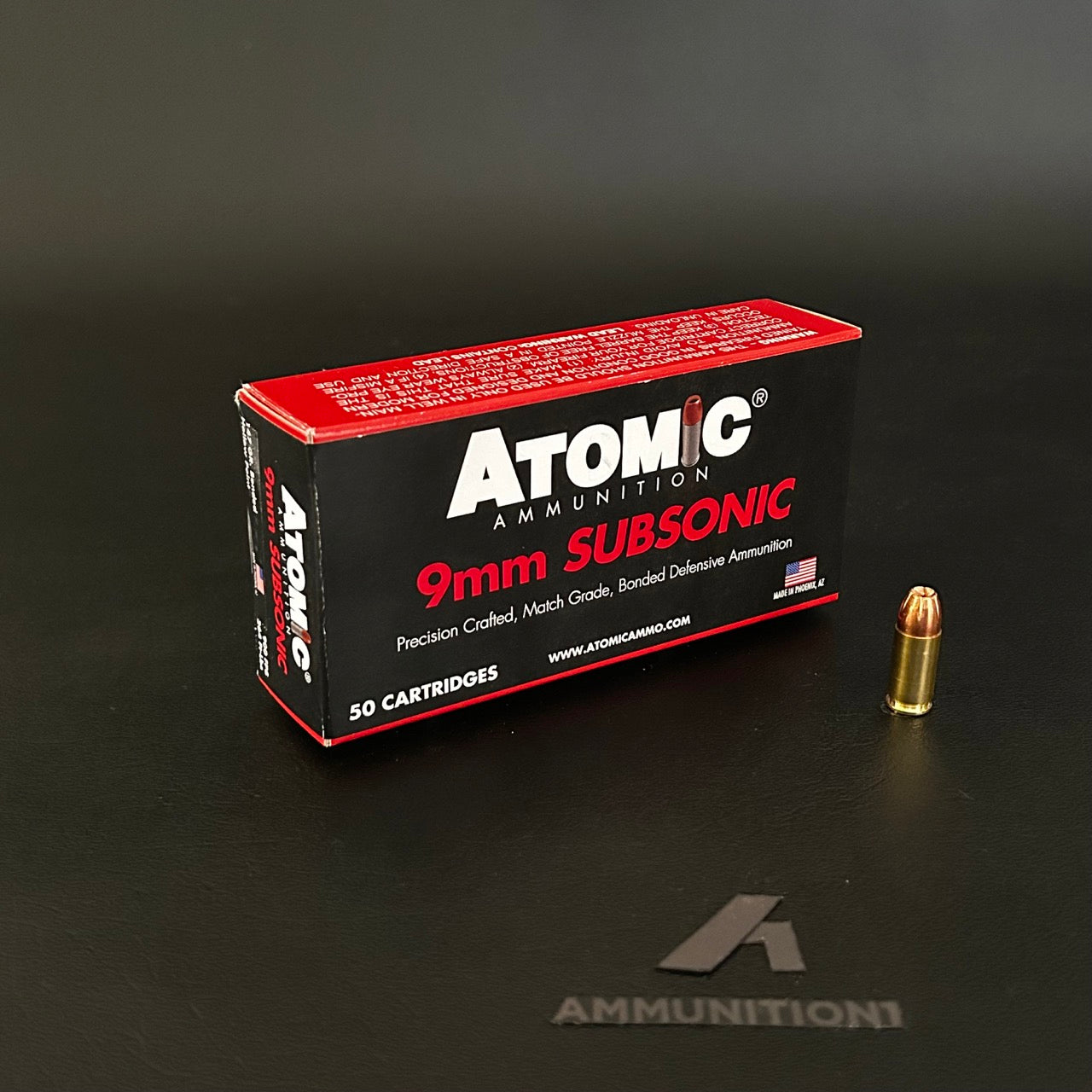 Atomic Ammunition Subsonic - 9mm - 147 Gr BMHP - 50 Rnd/Bx