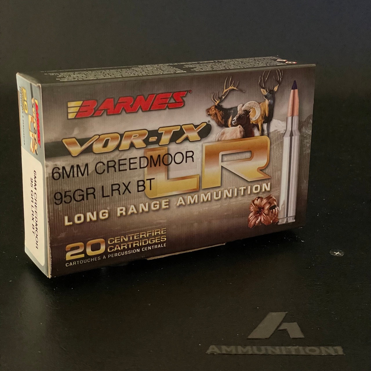 Barnes VOR-TX - 6mm Creedmoor - 95 Gr LRX BT - 20 Rnd/Bx