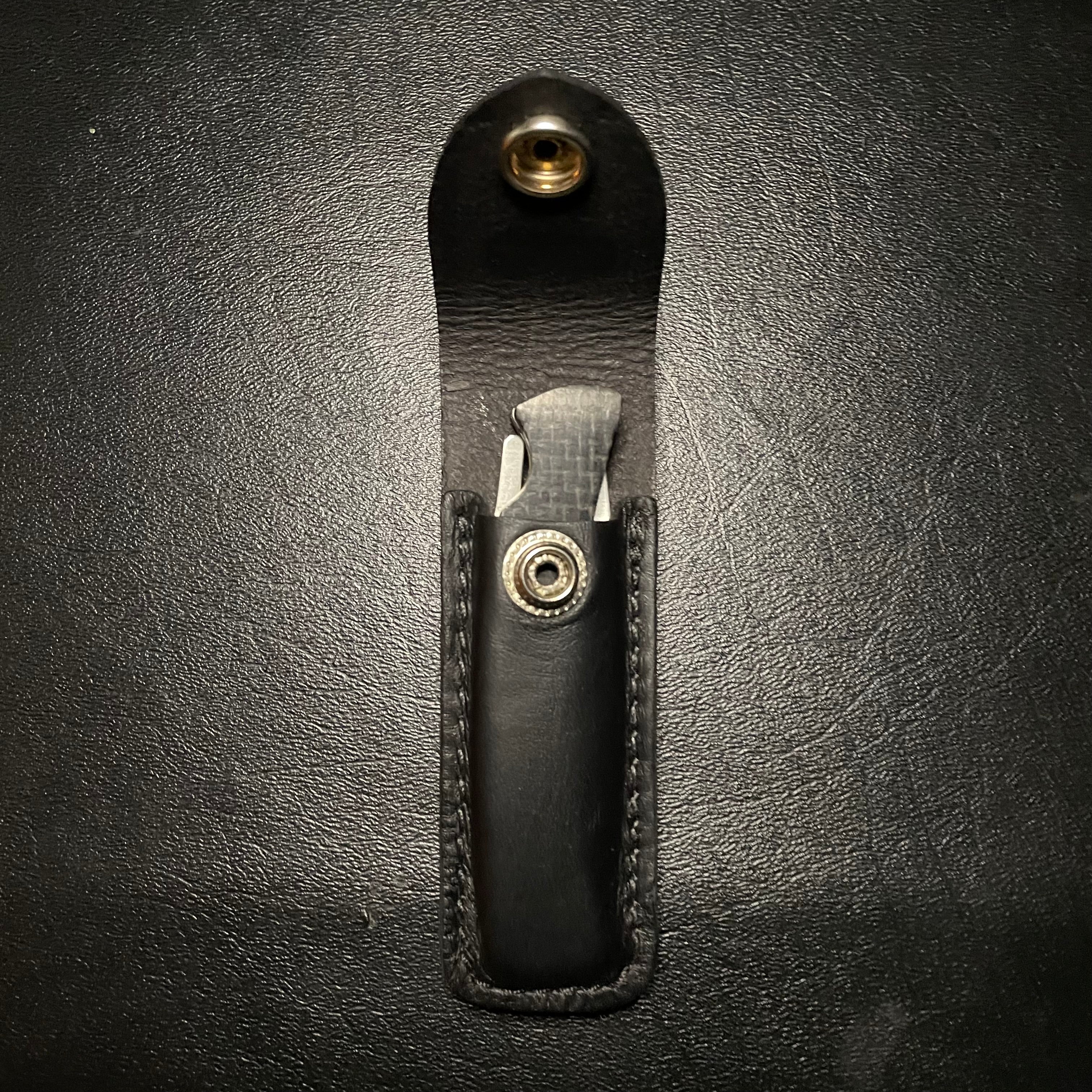 Buck Legacy 501 Squire LTD Satin S35VN Black Burlap Micarta Lock Back Folder - Holster