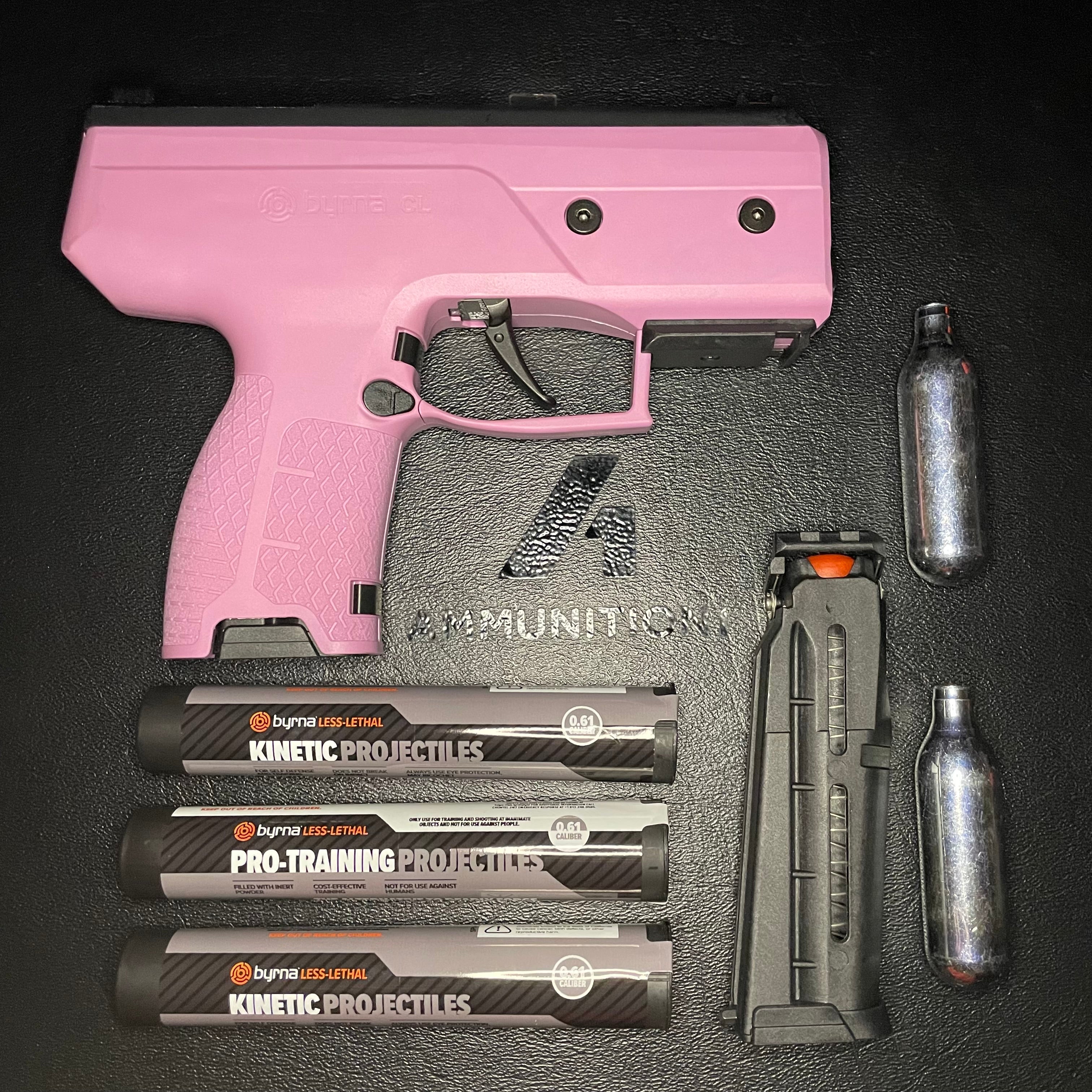 Byrna CL Universal Kit (NY/CA COMPLIANT) - Pink Kit