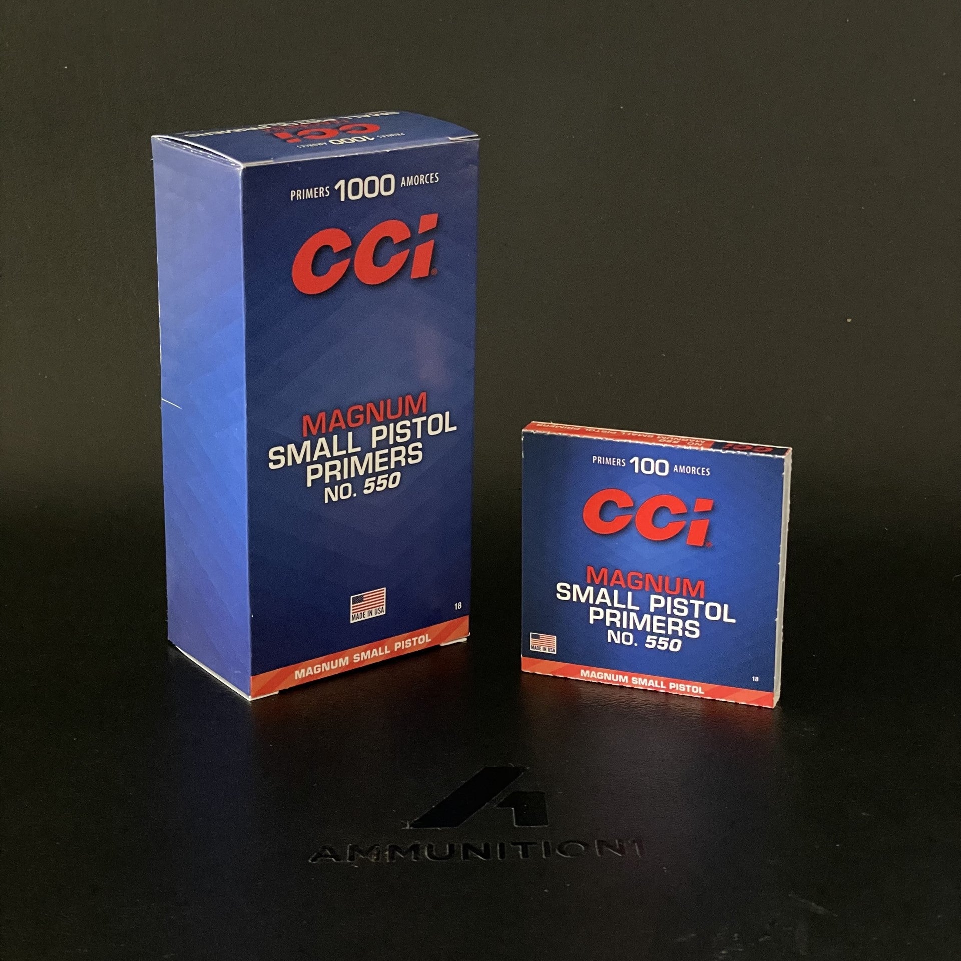 CCI - Magnum Small Pistol Primers - No. 550 - 1000 Rnd/Bx
