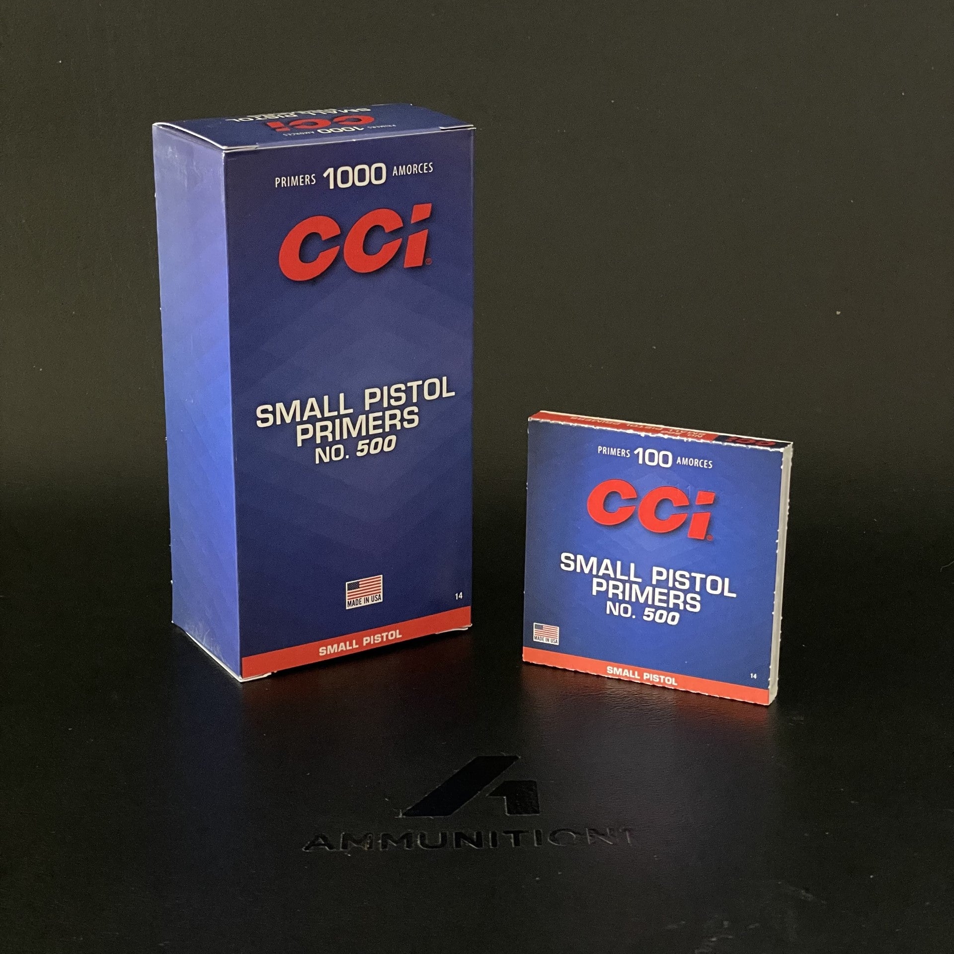 CCI - Small Pistol Primers - No. 500 - 1000 Rnd/Bx