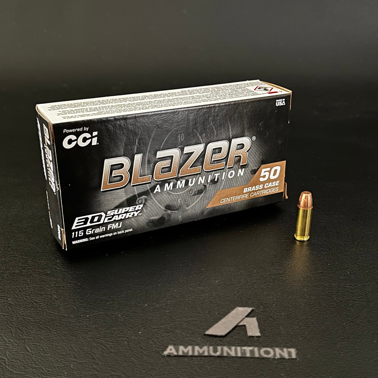 CCI Blazer Brass - 30 Super Carry - 115 Gr FMJ - 50 Rnd/Bx