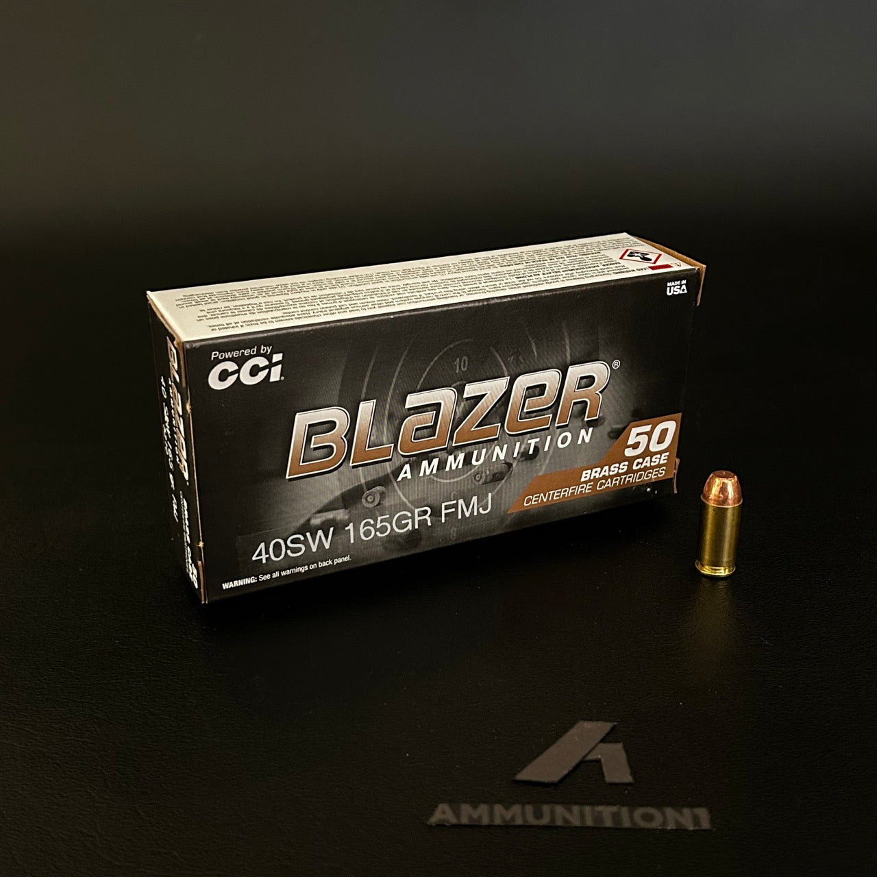 CCI Blazer Brass - 40 S&W - 165 Gr FMJ - 50 Rnd/Bx