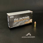 CCI Blazer Brass - 9mm - 124 Gr FMJ-RN - 50 Rnd/Bx