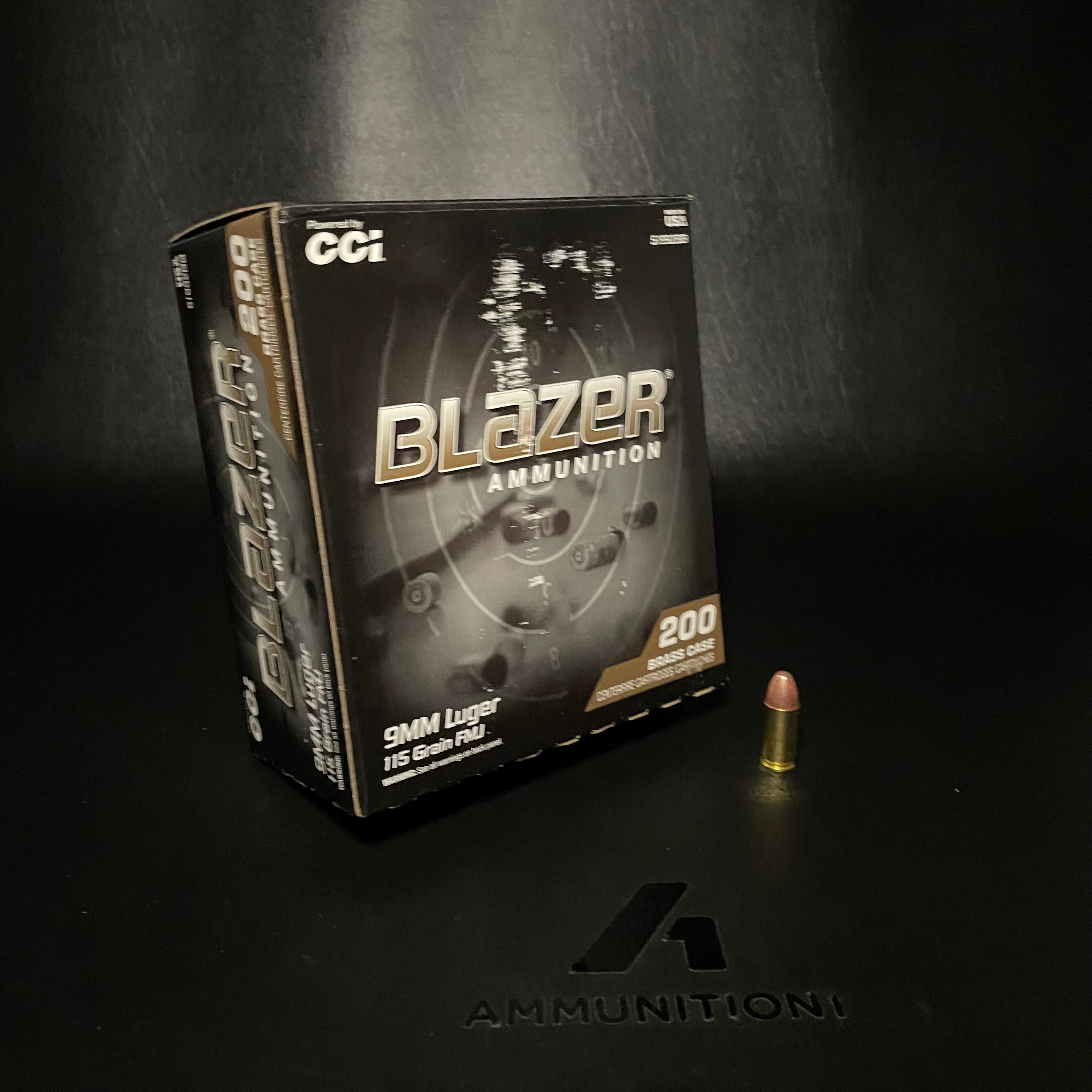 CCI Blazer Brass - 9mm - 115 Gr FMJ - 200 Rnd/Bx