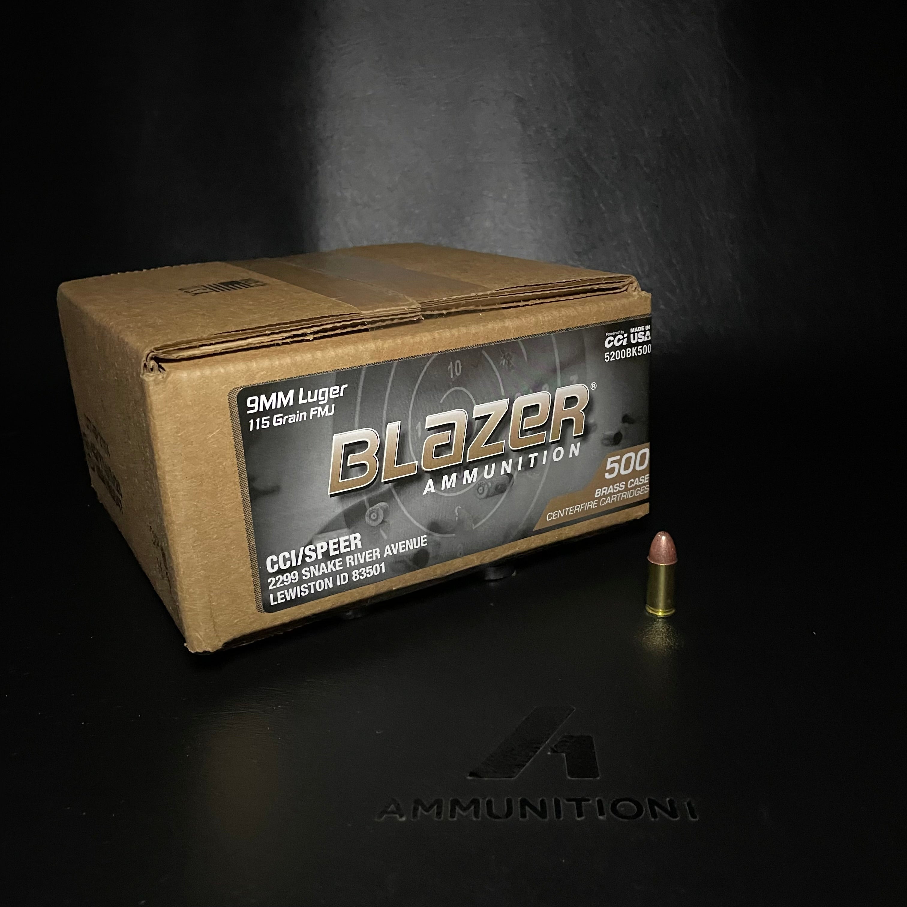 CCI Blazer Brass - 9mm - 115 Gr FMJ - 500 Rnd/Bx *Loose