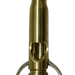 Caliber Gourmet - Bottle Opener/Whistle - Gold - Fired Shell Casing - Back