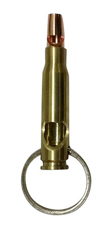 Caliber Gourmet - Bottle Opener/Whistle - Gold - Fired Shell Casing - Back