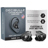 Decibullz - Custom Molded Earplugs - 31 dB NRR