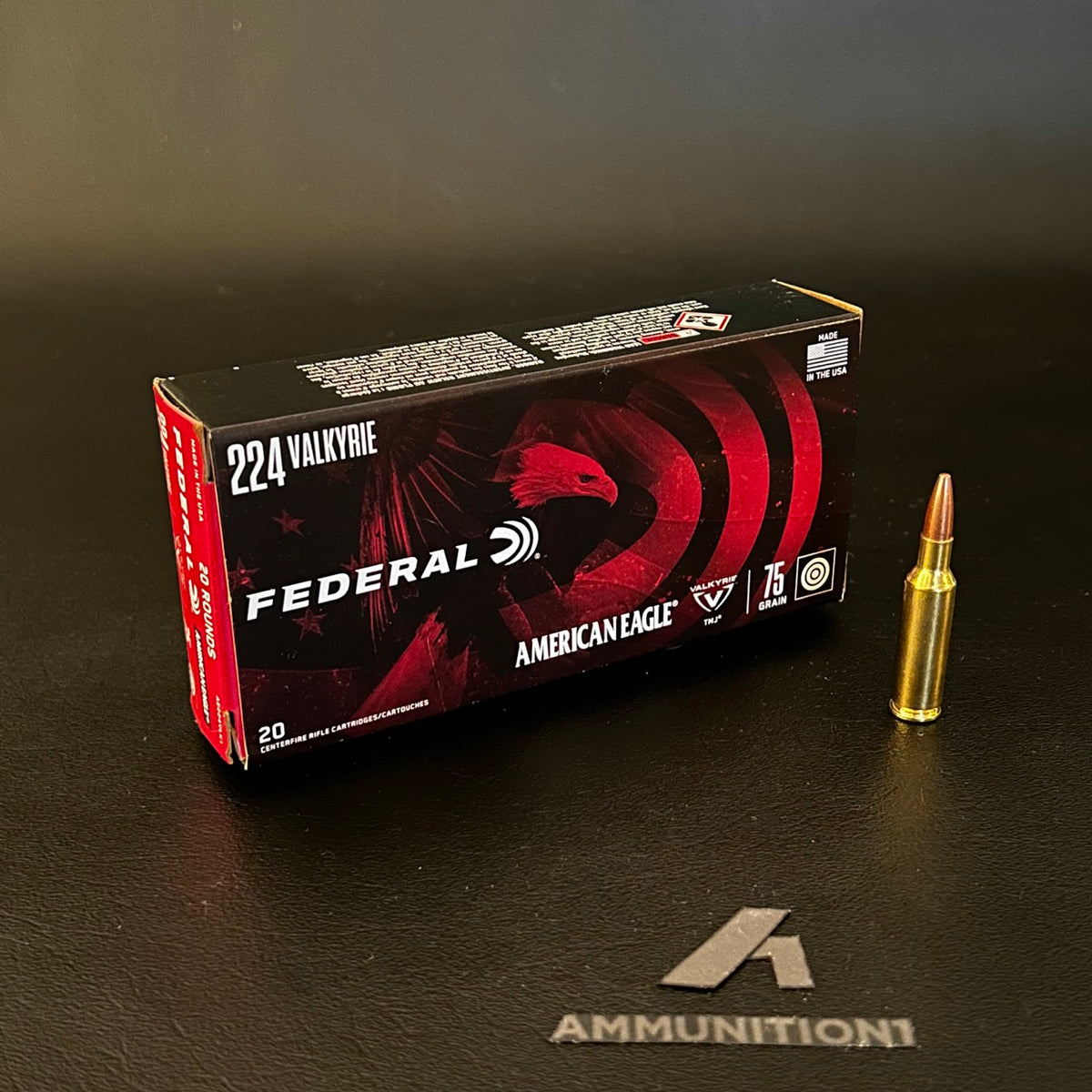 Federal American Eagle - .224 Valkyrie - 75 Gr FMJ - 20 Rnd/Bx ...