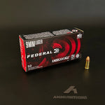 Federal American Eagle - 9mm - 124Gr FMJ - 50 Rnd/Bx