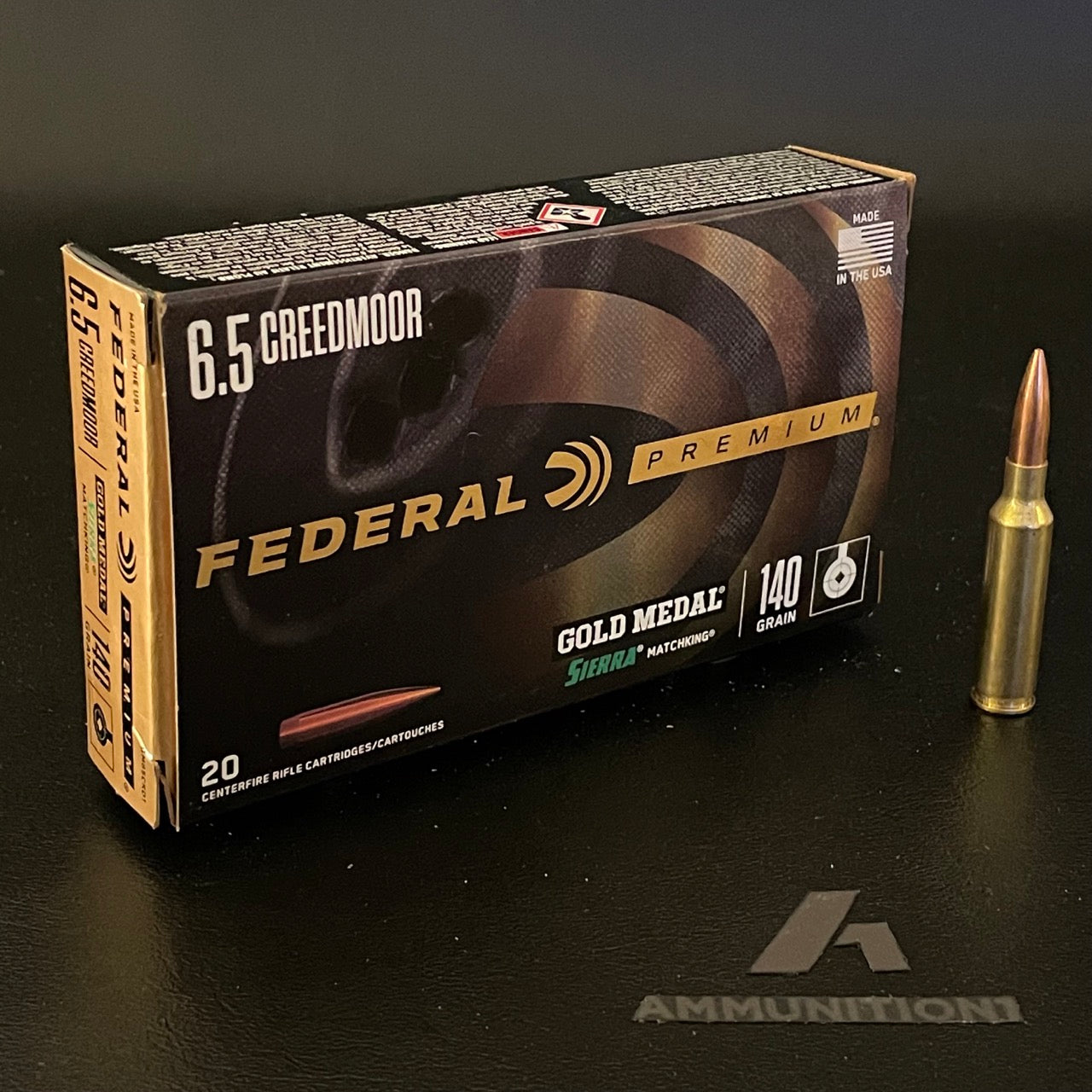 Federal Gold Medal Sierra MatchKing - 6.5 Creedmoor - 140 Gr FMJ - 20 Rnd/Bx
