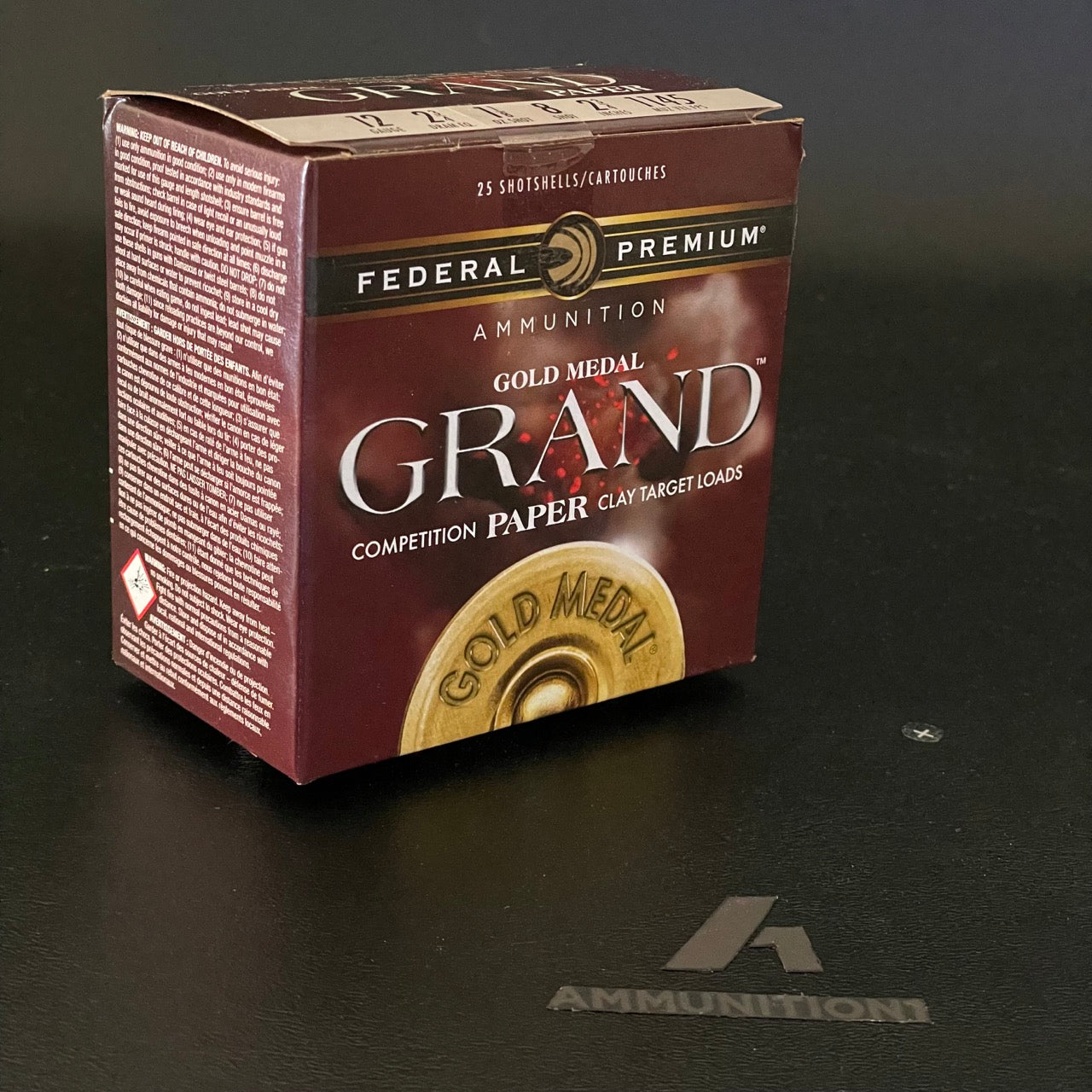 Federal Premium Gold Medal Paper - 12 Ga - 2.75" 1 1/8 oz #8 - 25 Rnd/Bx