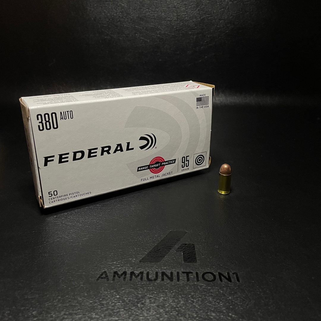 Federal Range & Target - 380 ACP - 95 Gr FMJ - 50 Rnd/Bx – Ammunition1