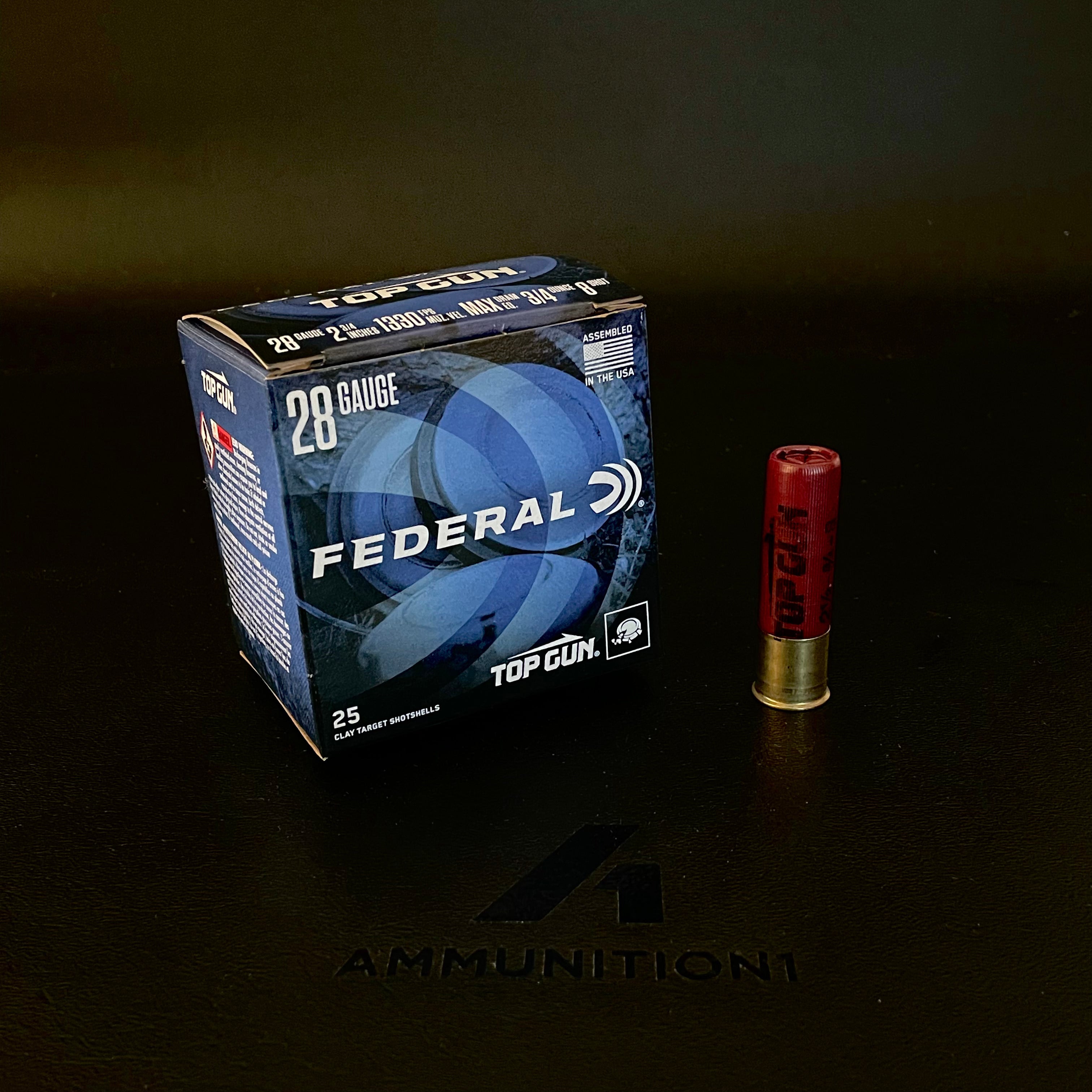 Federal Top Gun - 28 Gauge - 2.75" 3/4 oz 8 Shot - 25 Rnd/Bx