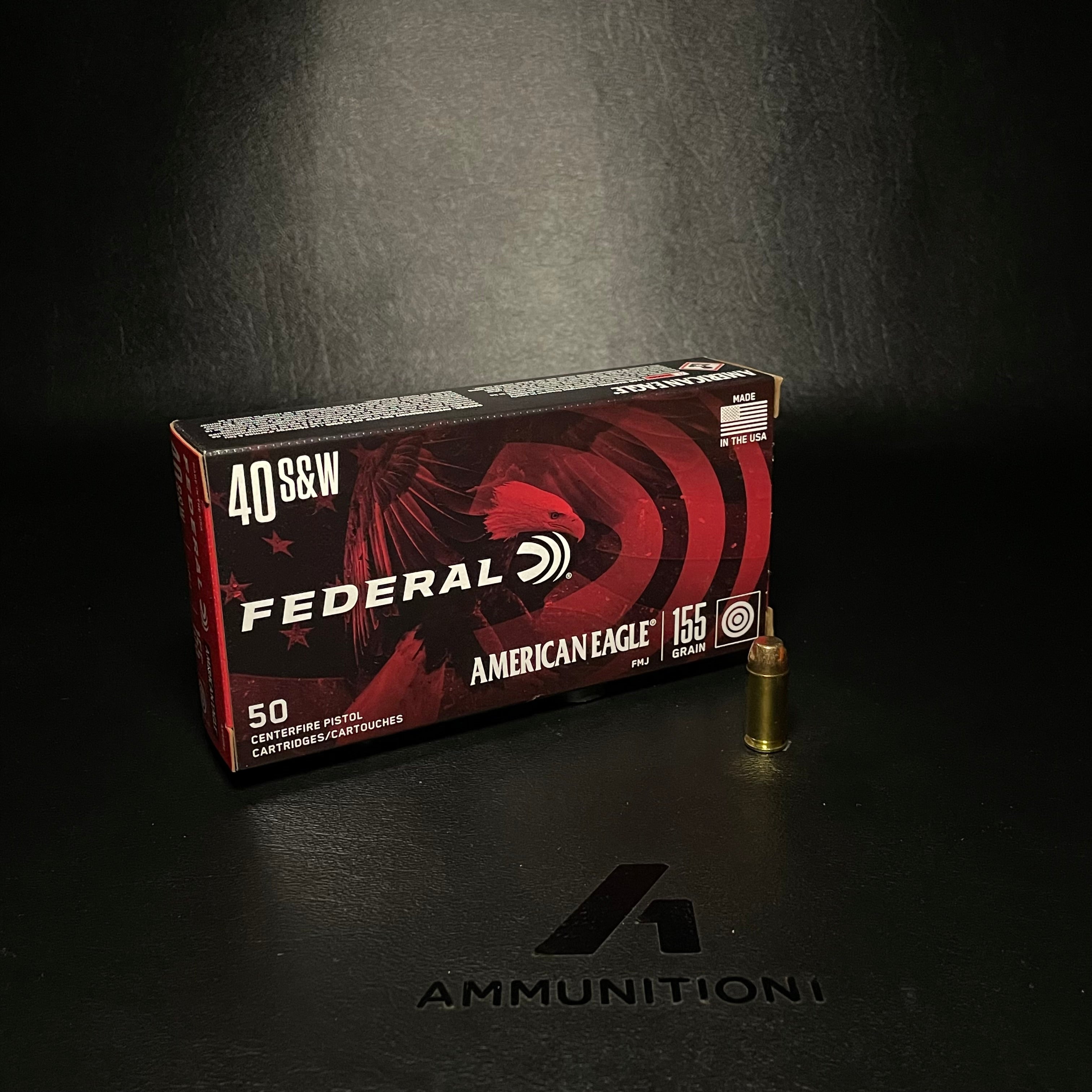 Federal American Eagle - 40 S&W - 155 Gr FMJ - 50 Rnd/Bx