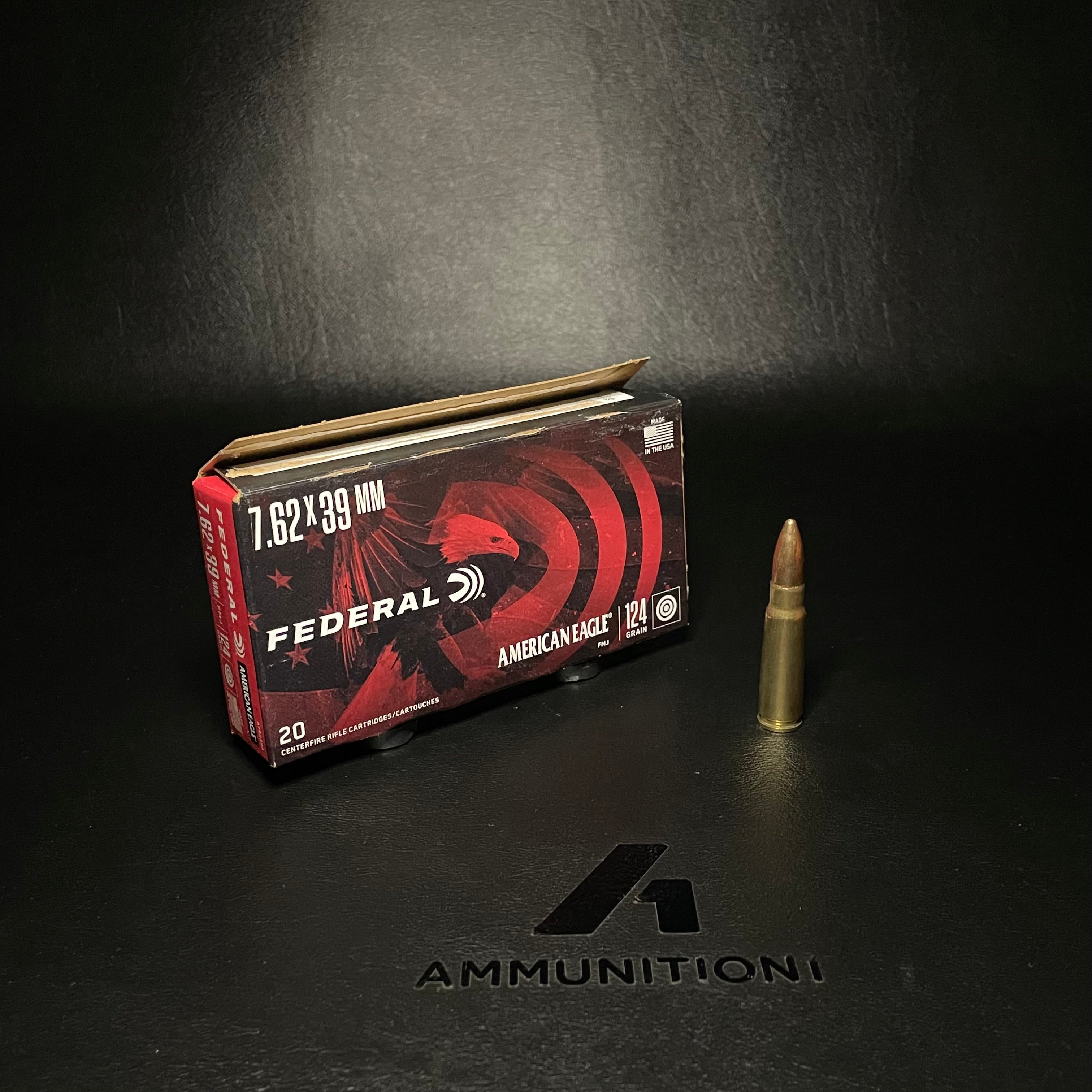 Federal American Eagle - 7.62x39mm - 124 Gr FMJ - 20 Rnd/Bx