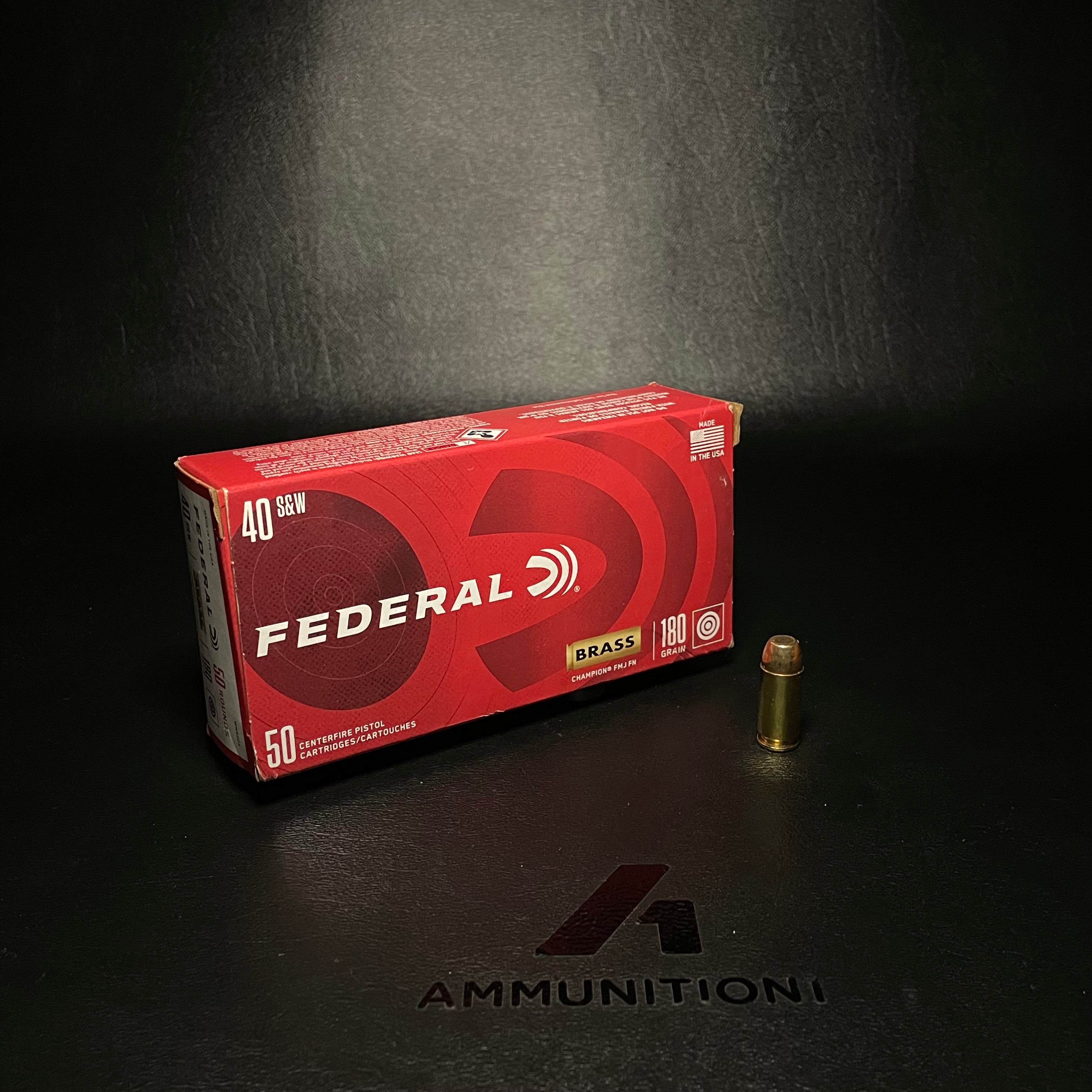 Federal Champion - 40 S&W - 180 Gr FMJ - 50 Rnd/Bx