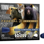 Federal Premium - 10mm Auto - 200 Gr Solid Core Synthetic Flat Nose - 20 Rnd/Bx