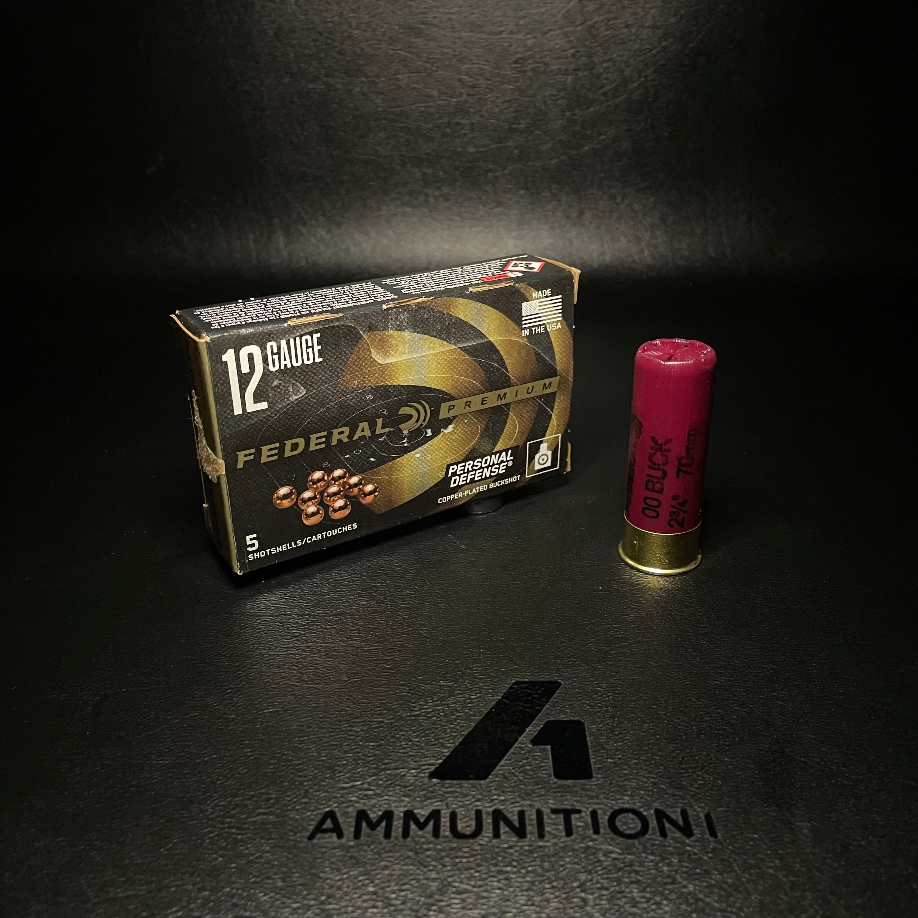 Federal Premium Personal Defense - 12 Ga - 2.75" 9Pellets 00 BuckShot - 5 Rnd/Bx