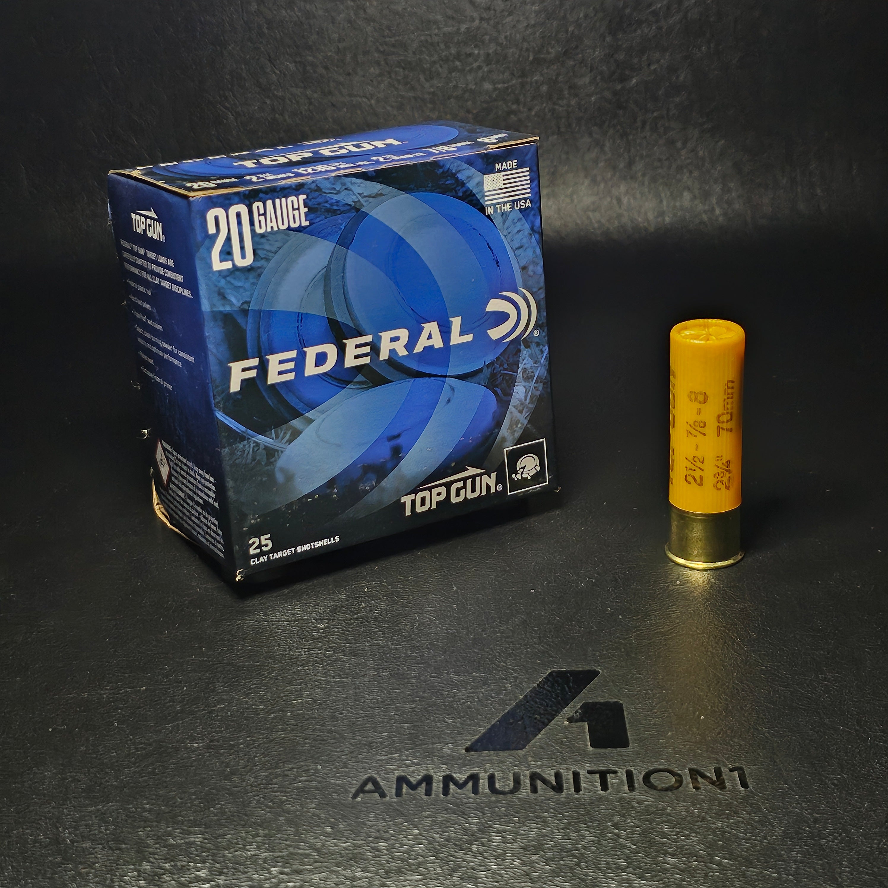 Federal Top Gun - 20 Ga - 2.75" 7/8 oz 1210 FPS #8 - 25 Rnd/Bx