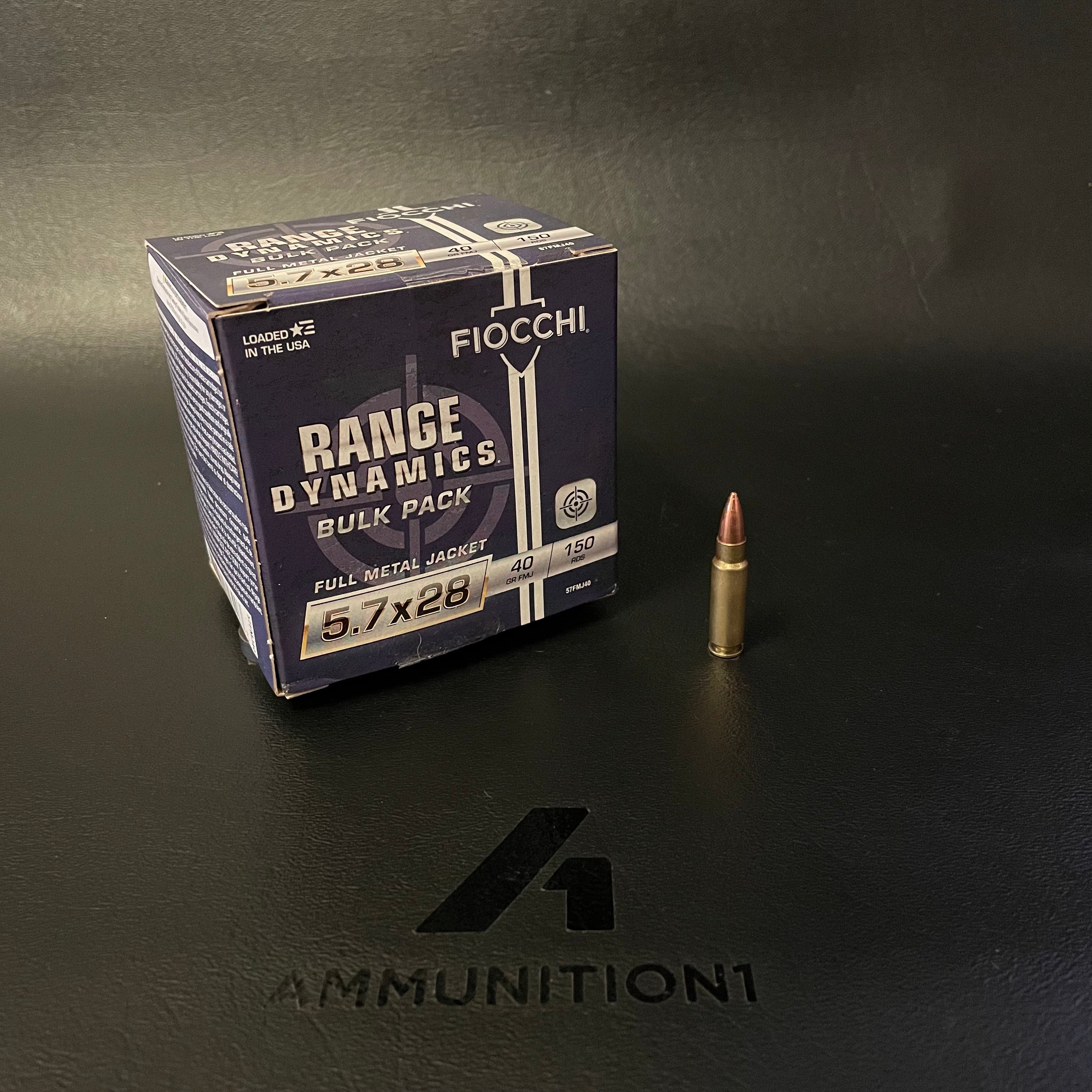 Fiocchi Range Dynamics - 5.7x28mm - 40 Gr FMJ - 150 Rnd/Bx