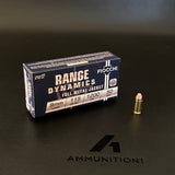 Fiocchi Range Dynamics - 9mm - 115 Gr FMJ - 50 Rnd/Bx