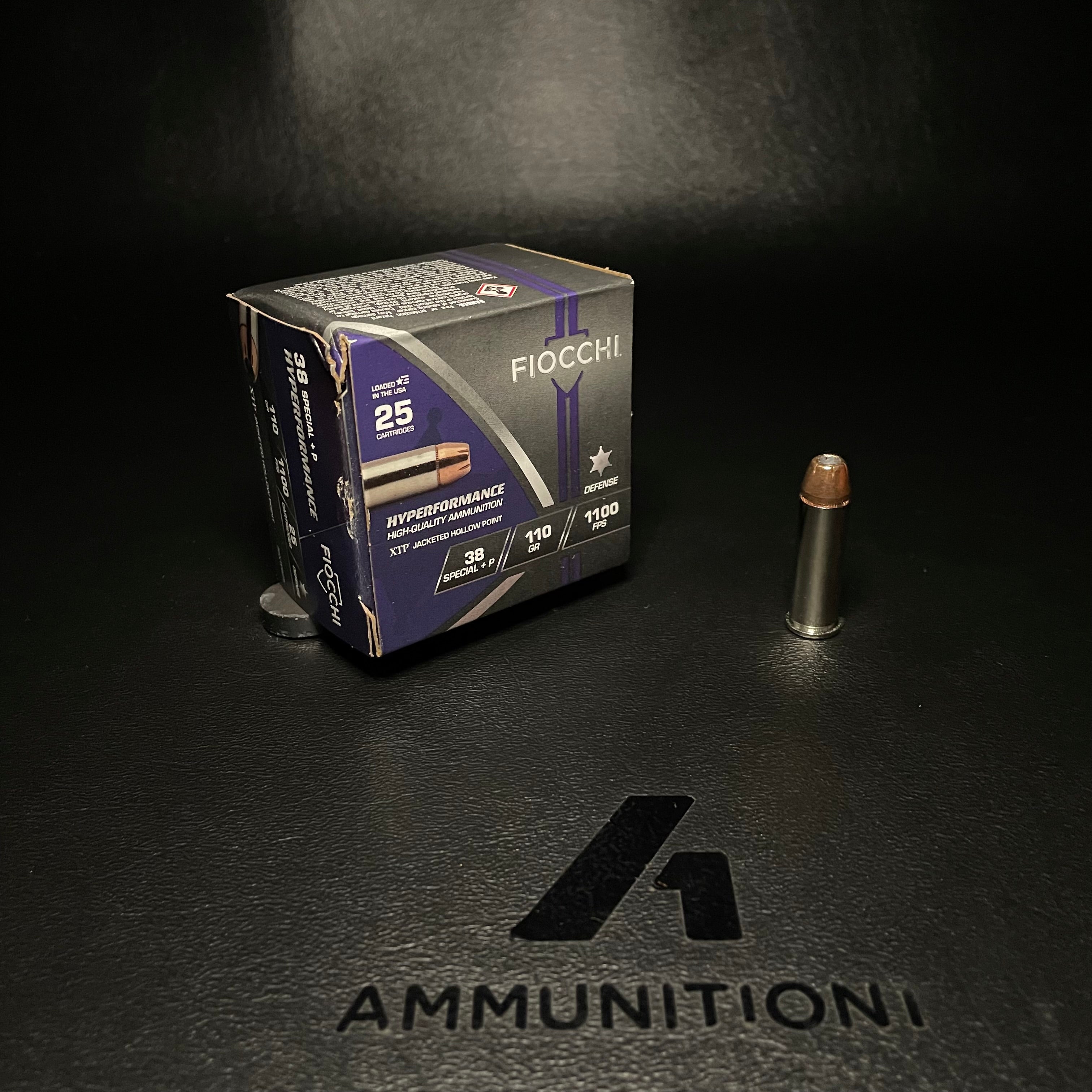 Fiocchi Hyperformance - 38 Special+P - 110 Gr Hornady XTP HP - 25 Rnd/Bx