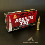 Fort Scott - .260 Rem - 123 Gr TUI - 20 Rnd/Bx