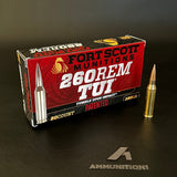 Fort Scott - .260 Rem - 123 Gr TUI - 20 Rnd/Bx