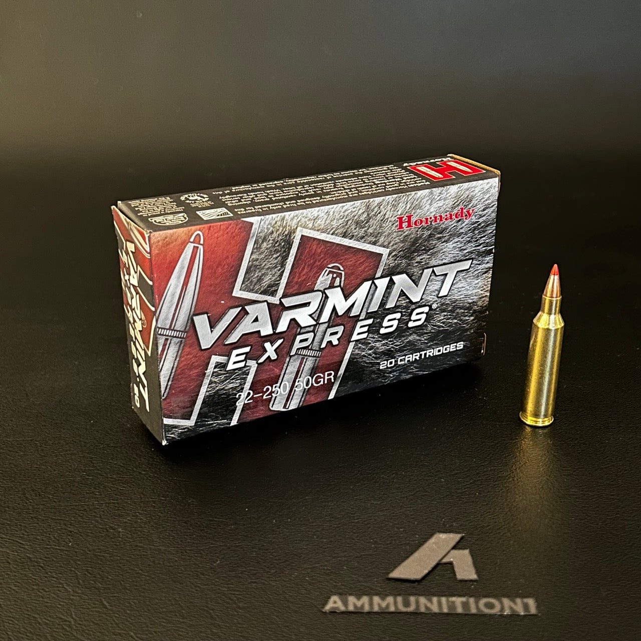 Hornady Varmint Express - 22-250 Rem - 50 Gr V-MAX - 20 Rnd/Bx