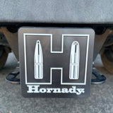 Hornady - Hitch Cover - Black White Plastic 2.0" Long - Close Up