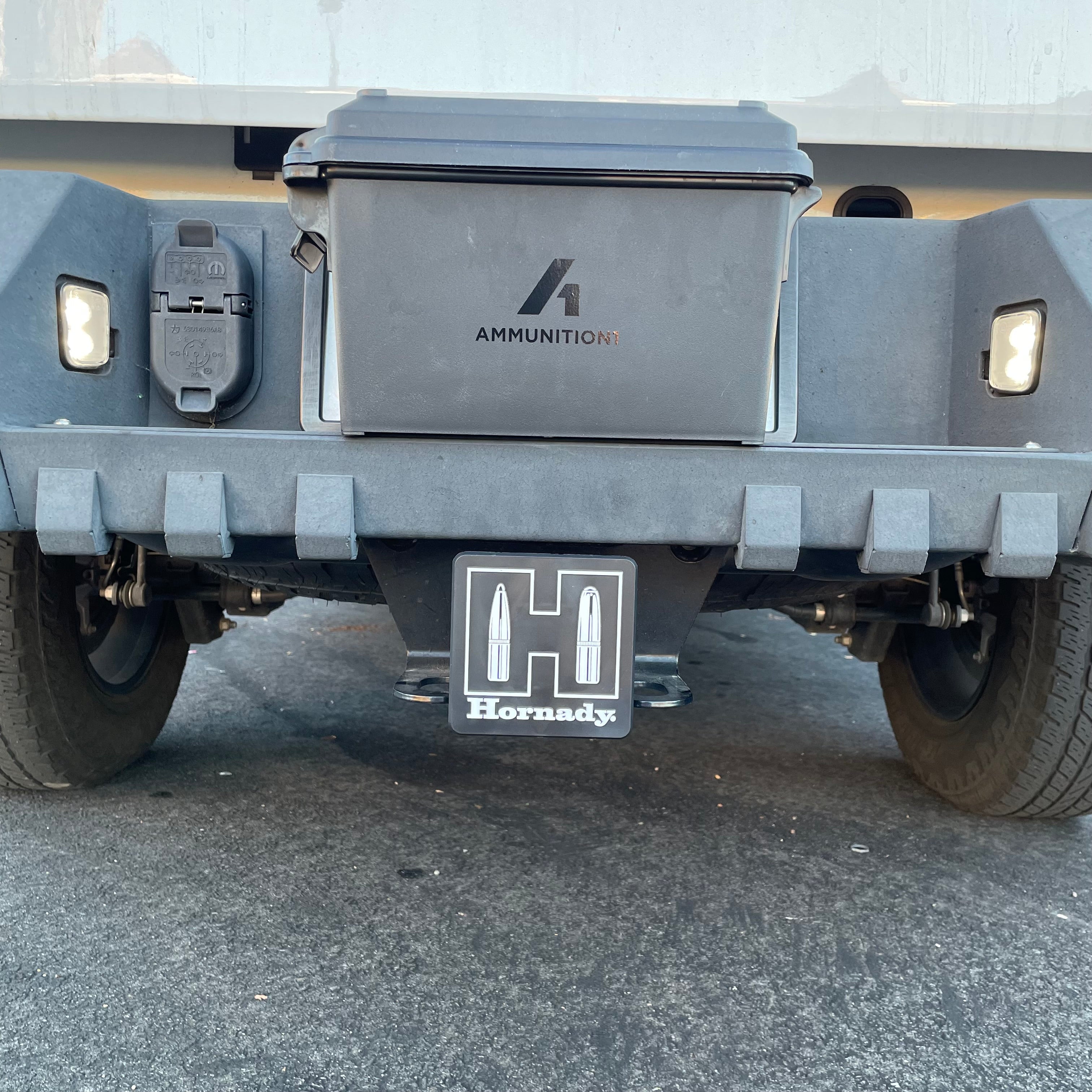 Hornady - Hitch Cover - Black White Plastic 2.0" Long - Far